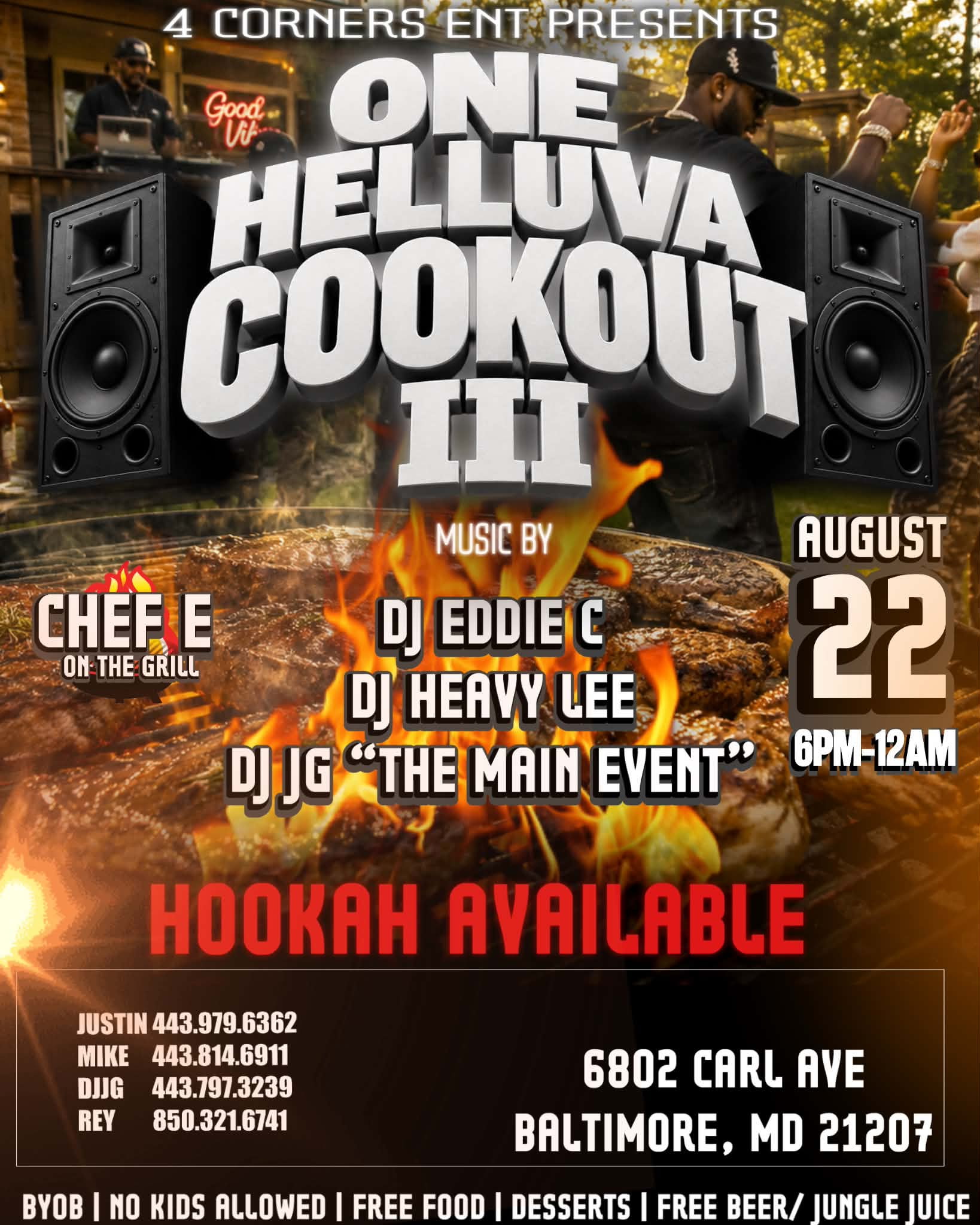 One Helluva Cookout III event flyer